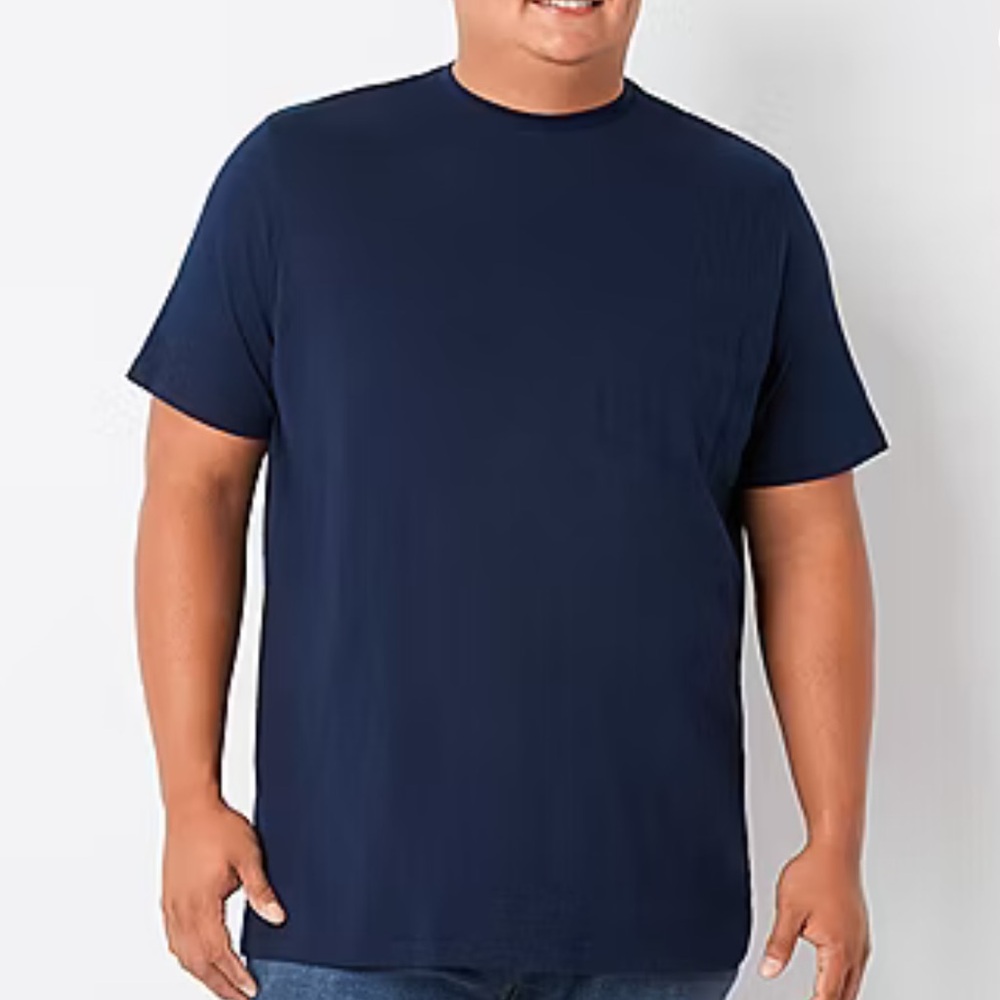 St. John’s Bay Big & Tall Men’s Crew Neck Short Sleeve Moisture Wicking T-Shirt